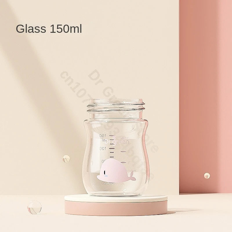 Dr.Green  Wide Mouth Baby Bottle body Inverted Bottle Body Glass/PPSU material 150mL/240mL/300mL High temperature resistant