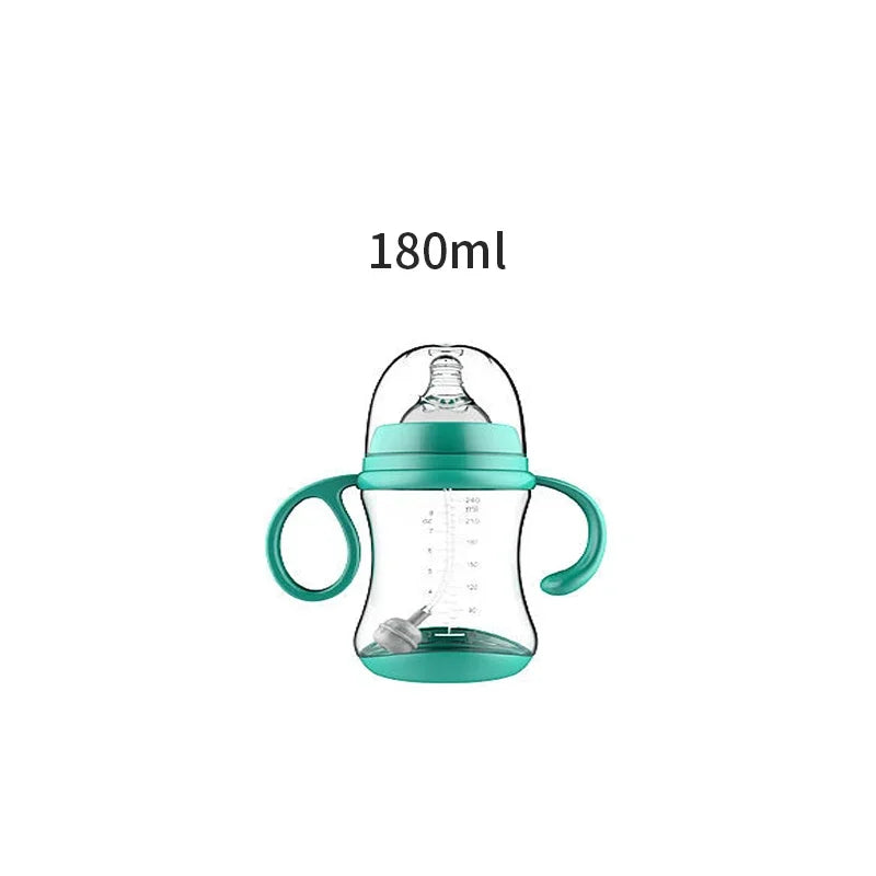 Anti-Choke Baby Bottle With Grip Wide-Caliber Feeding Bottles fpr Newborn Dring Cup Dual Use Infant Milk Water Drinking Bottle