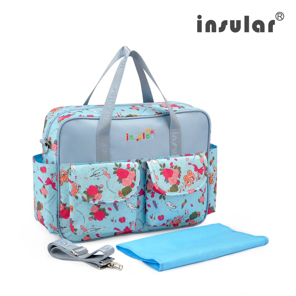 New Arrival Waterproof Nappy Bag 210D Nylon Baby Diaper Bag Multipurpose Mommy Changing Bag