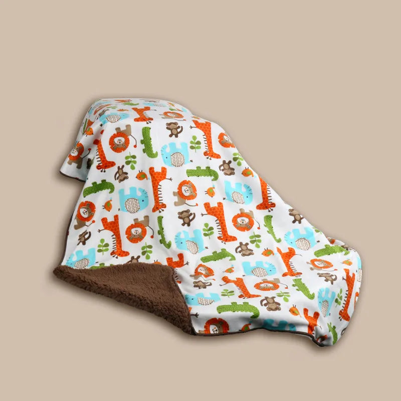 Baby Blankets New Double Layer Super soft Fleece Infant Bebe Swaddle Envelope Wrap For Newborn Baby Boys Girls Bedding Blanket