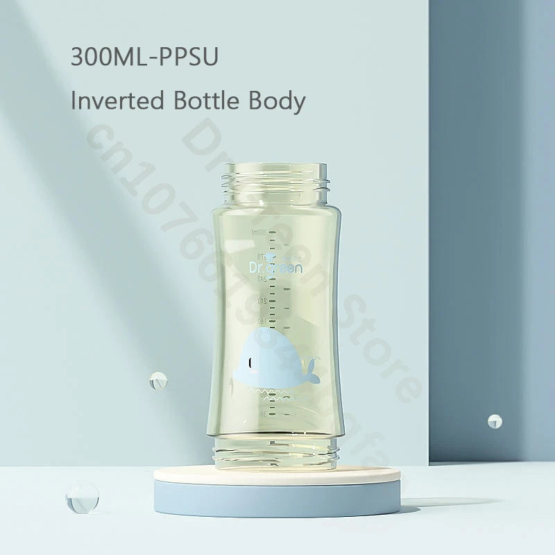 Dr.Green  Wide Mouth Baby Bottle body Inverted Bottle Body Glass/PPSU material 150mL/240mL/300mL High temperature resistant