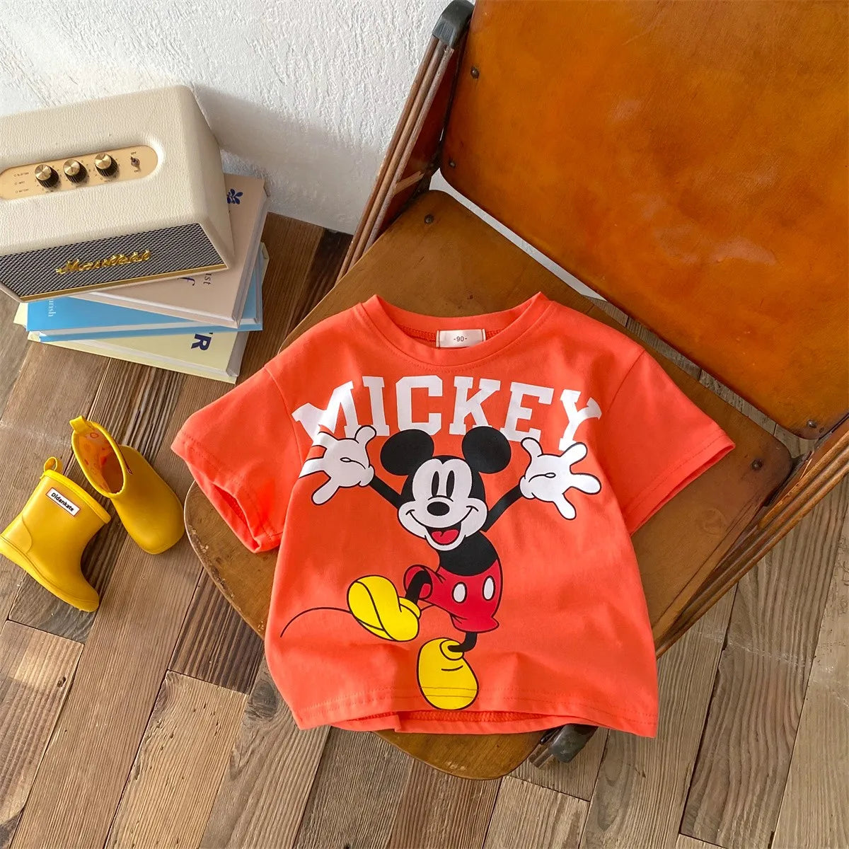 Hot Selling Cartoon Baby Boy And Girl T-shirts In 2024 Summer Round Neck Loose Short Sleeves Spider Man Printed Fashion Top