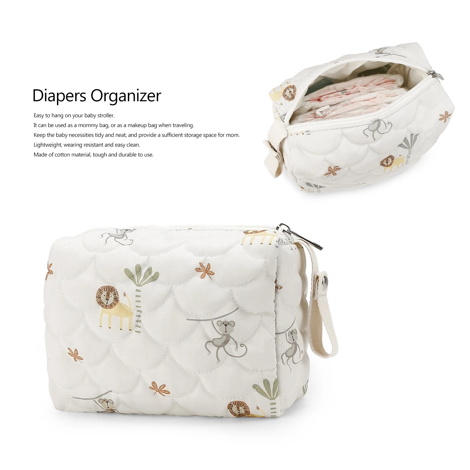 Waterproof baby hanging bag, diaper bag, diaper, outdoor storage bag, crib, clothes, diaper, portable bag