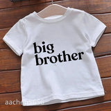 Big Brother Big Sister Kids Summer Girls & Boys Funny Tshirt Children Print T-shirt Fashion Casual Baby White Clothes