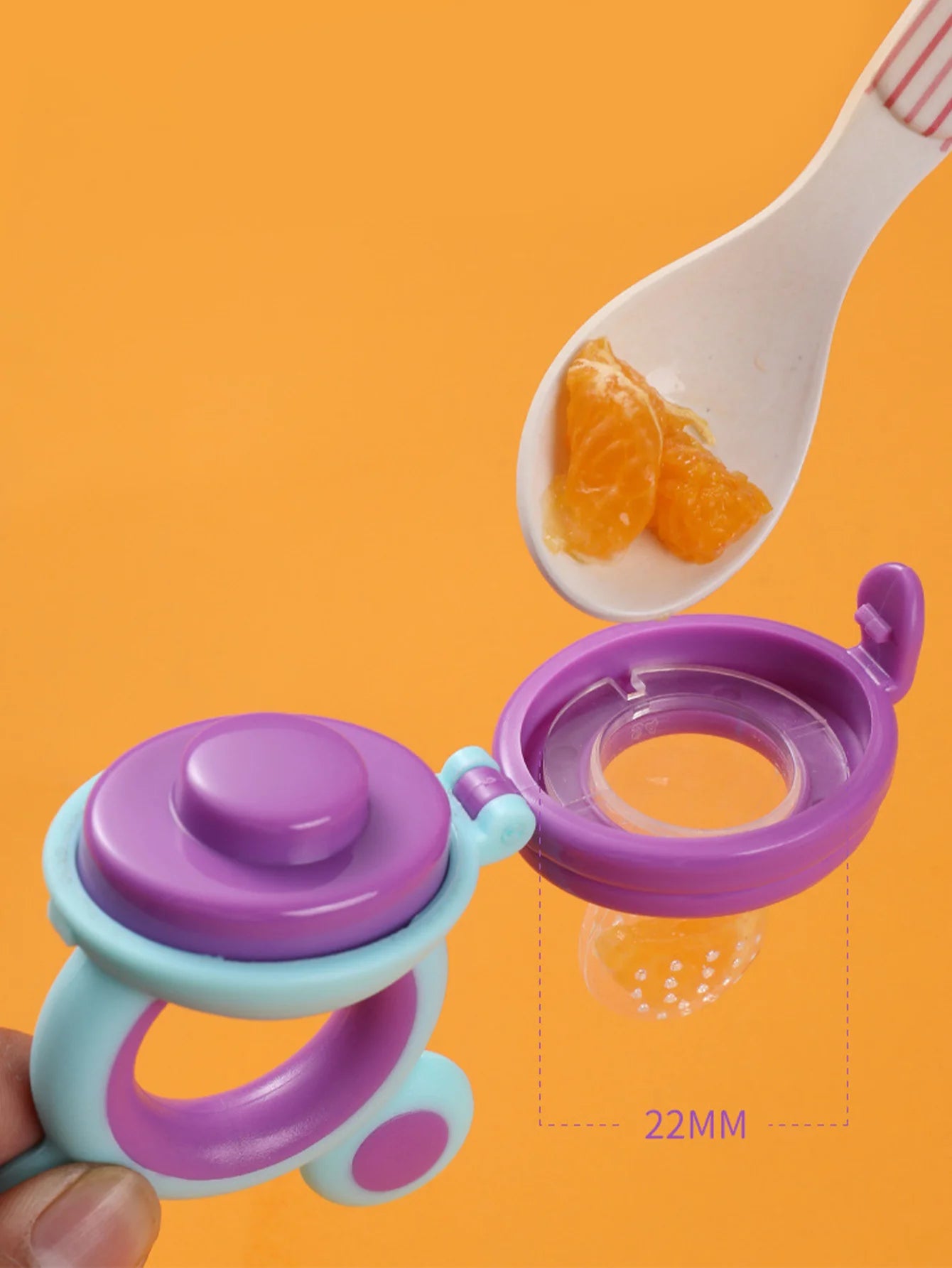 Baby Pacifier Fruit Feeder Baby Silicone Mesh Bag Pacifier Food-grade Fruit and Vegetable Feeder Nursing Toddler Teething Toy