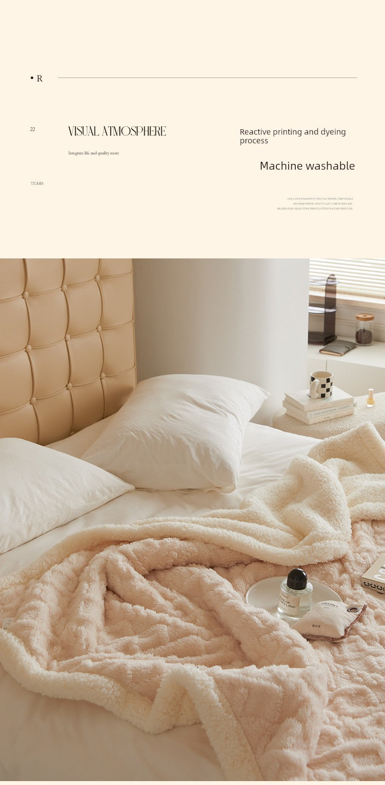 Winter Taffon Thickened Air Conditioning Bed Blanket