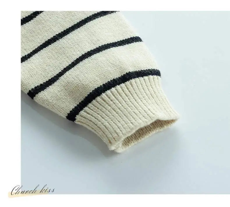 Spring Autumn 0-3 Years Baby Boys Sweater Striped 3D Bear Single Breasted Newborn Boys Knitwear Elastic Hem Infant Boys Knitwear