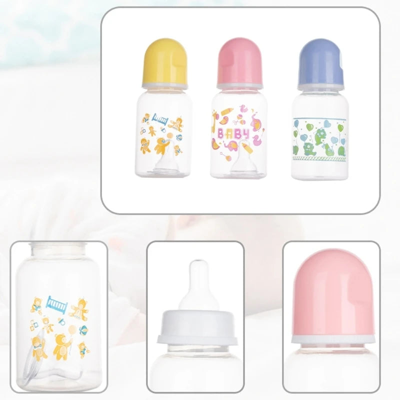 Portable Feeding Nursing Bottle BPA Free Safe Infant Nursing Nipple Care Feeder Fruit Juice Milk Bottles PP- Plastics