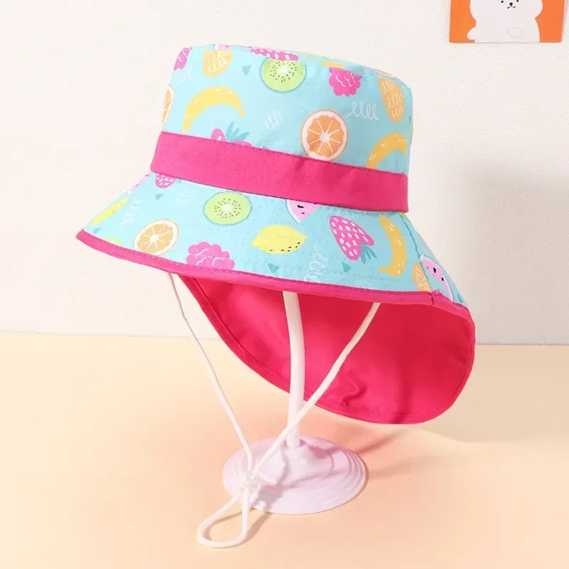 New 2022 Spring Summer Cotton Baby Sun Hat for Girls Boys Baby Bucket Hat Outdoor Children Fisherman Hat UV Protection Beach