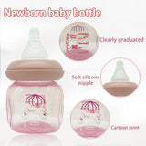 60ml wide diameter PP material baby bottle，the Best Gift for Baby，cute and creative ice cream doll shape baby bottle, ,BPA free