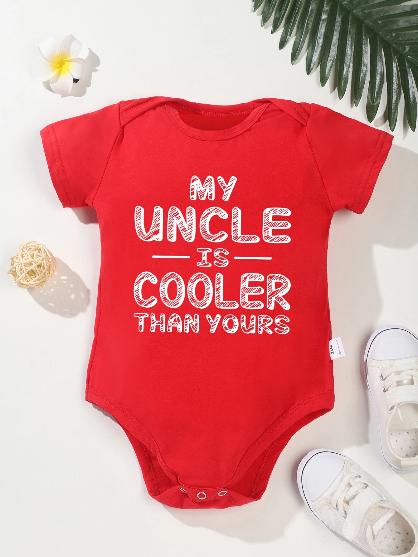 Toddler Jumpsuit MY UNCLE IS COOLER THE YOU Kawaii Baby Girl Boy Clothes Summer Cotton Onesie Summer Loose Breathable