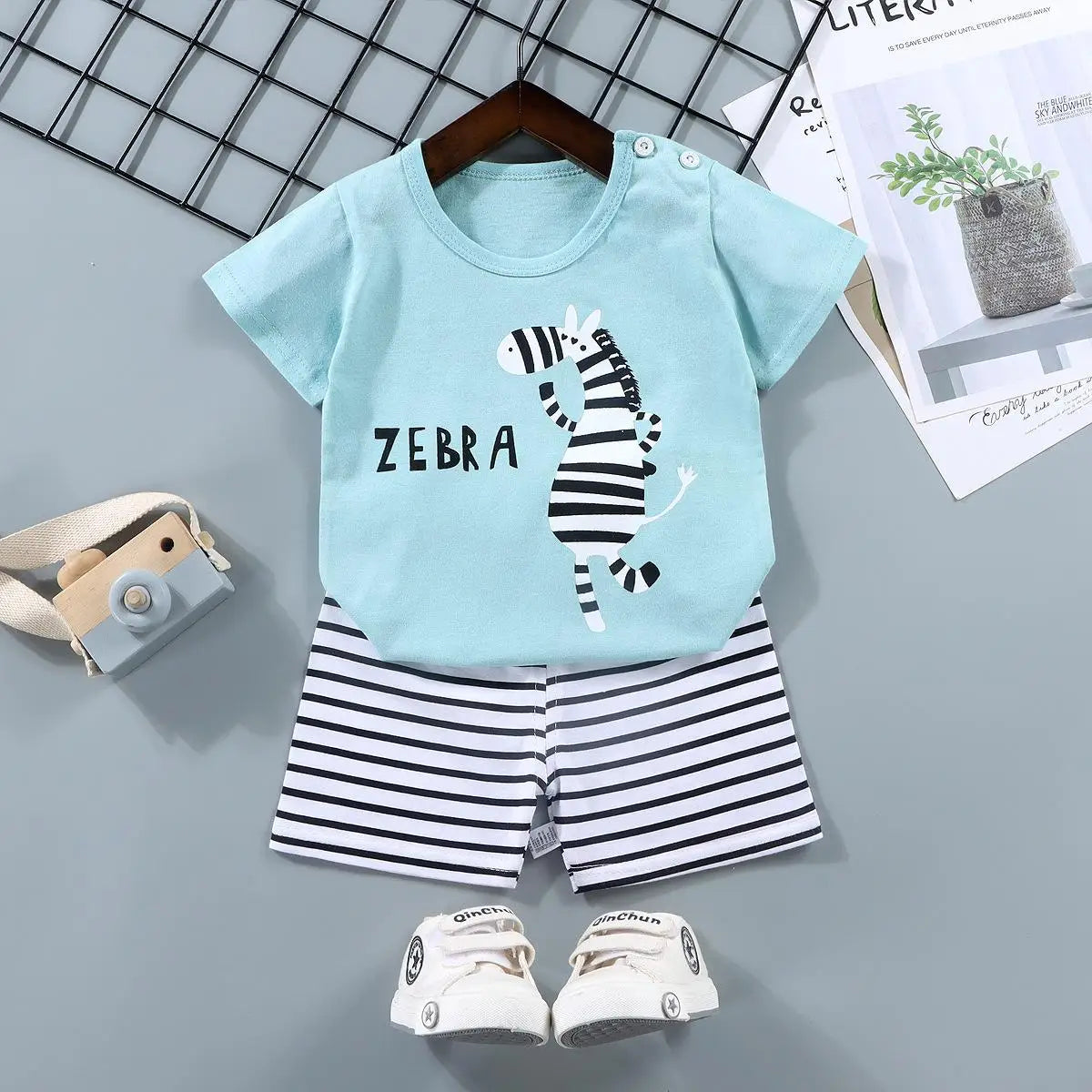 Baby Sets Children Set Girls Boy Shorts Clothes Cartoon Print Outfits For Kids Child Toddler T-shirt +pants Boys Clothes New