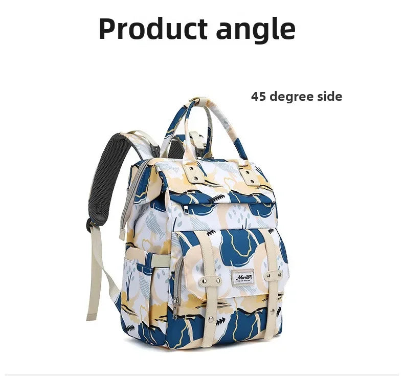 Large Capacity Baby Diaper Bag Waterproof Portable Backpack Outdoor Travel Mother and Pregnant Woman Bag