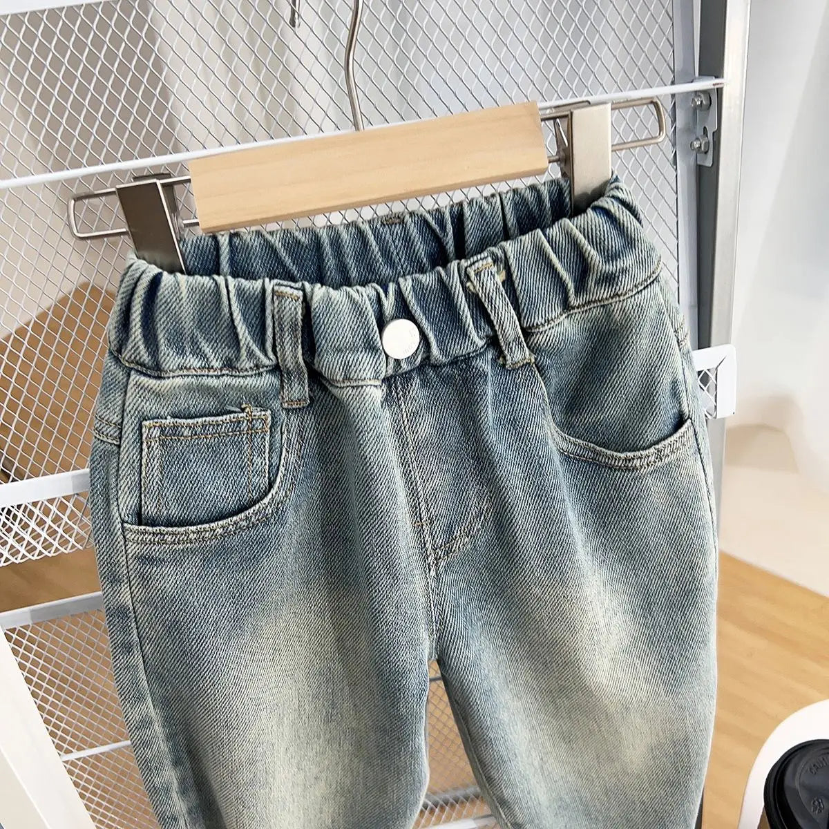 2-9Yrs Baby Children's Wear Boys Jeans Spring Autumn Kid Boy Embroidery Trousers 2024 New Wear Casual Boys Handsome Loose Pants