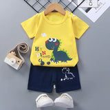 Summer Baby Clothes Set Casual Baby Boy Clothing Set Kids Short Sleeve Sports Set Tshirt Shorts Infant Baby Girl Clothes suits