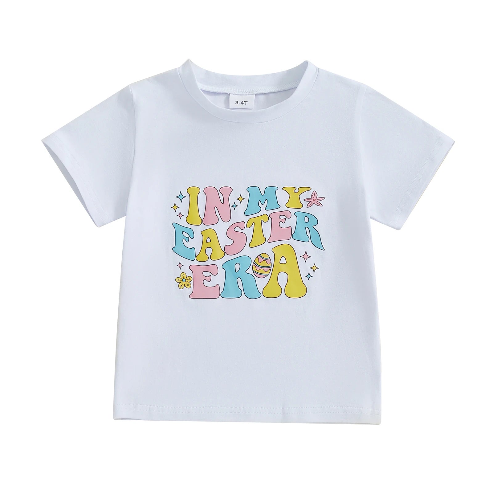 Citgeett Summer Easter Kids Boys Girls T-Shirts Short Sleeve Cartoon Print Tops T-Shirts Clothes