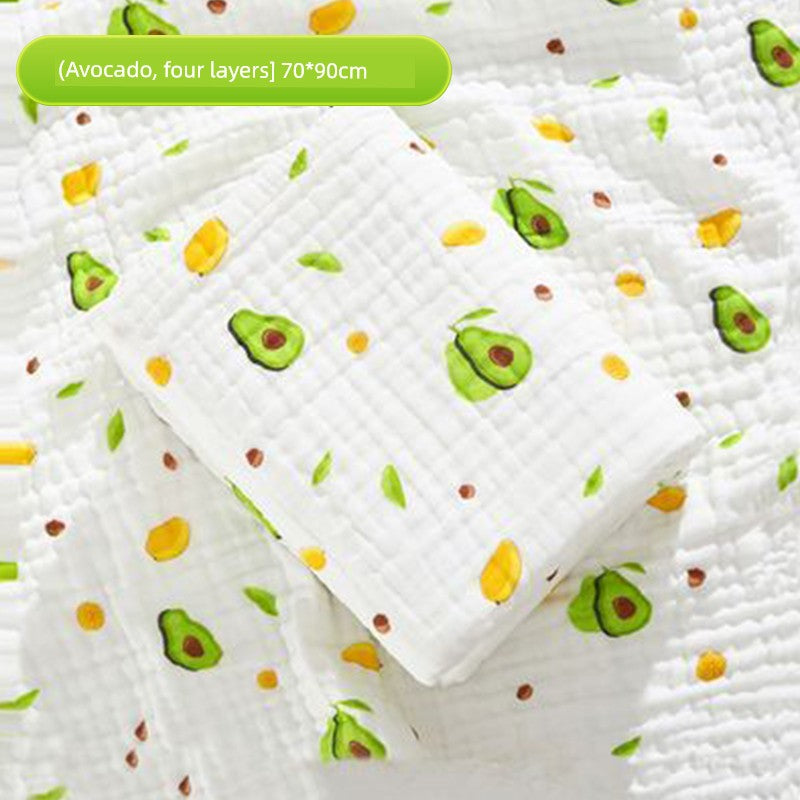 Baby Gauze Bath Towel Newborn Baby Soft Pure Cotton All Cotton Class a Towel Absorbent Summer New Arrival Children's Blankets