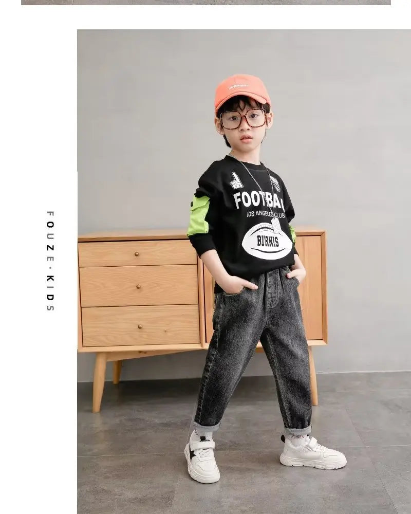 Big Boy Trousers Jeans For Boys Summer Clothes Children's Clothing From 11 To 12 Years Kids Pants Boy's Child Teenager Clothing