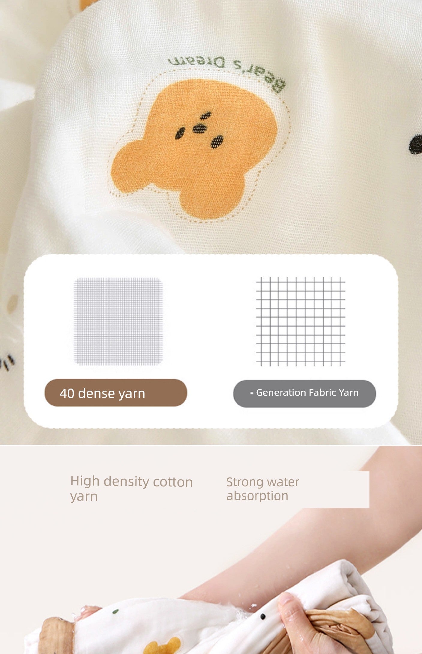 Newborn Gauze Kindergarten Absorbent Blanket Pure Cotton Bath Towel