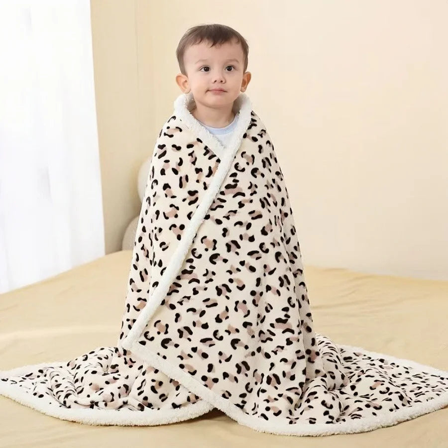 Ultra Soft Warm Cozy  Fleece Toddler,Fluffy Infant or Newborn Receiving Blanket for Crib,Cute Warm Baby Blanket