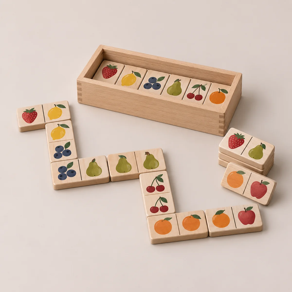 Orchard Picture Dominoes, full product view